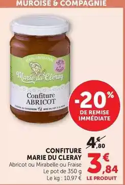 Super U Marie - confiture offre