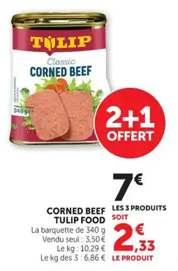 Hyper U Corned beef tulip food offre