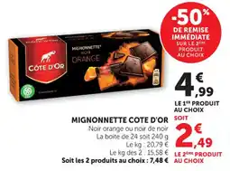 Hyper U Mignonnette cote d'or offre