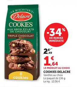 Hyper U Cookies delacre offre