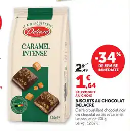 Hyper U Biscuits au chocolat delacre offre