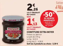Hyper U Confiture extra beyer offre