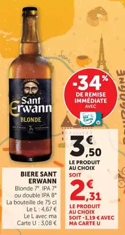 Hyper U Biere sant erwann offre