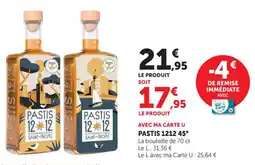 Hyper U Pastis 1212.45° offre