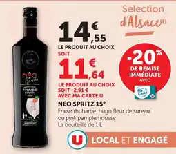 Hyper U Neo spritz 15° offre