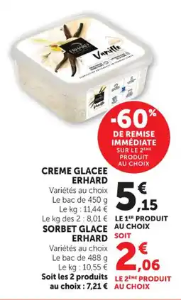 Hyper U Creme glacee erhard offre