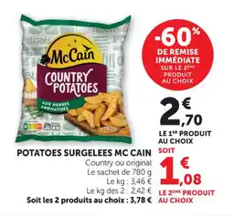 Hyper U Potatoes surgelees mc cain offre