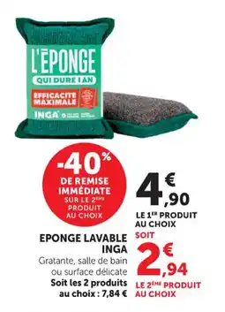 Hyper U Eponge lavable inga offre