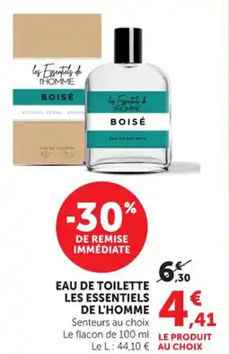 Hyper U Eau de toilette les essentiels de l'homme offre