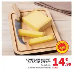Hyper U Comte aop le saut du doubs vert offre