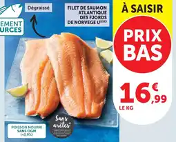 Hyper U Filet de saumon atlantique des fjords de norvege u offre