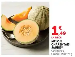 Hyper U Melon charentais jaune offre