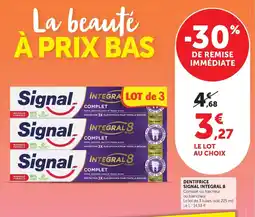 U Express Dentifrice signal integral 8 offre