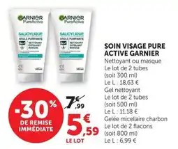 U Express Soin visage pure active garnier offre