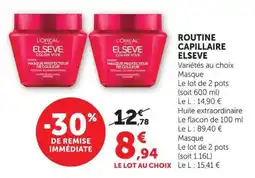 U Express Routine capillaire elseve offre