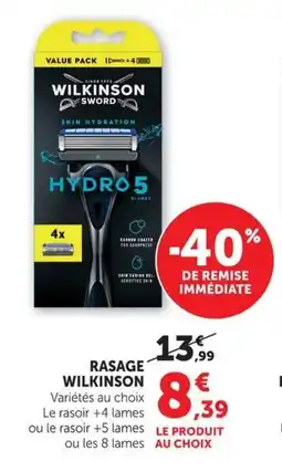 U Express Rasage wilkinson offre
