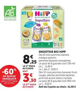 U Express Smoothie bio hipp offre