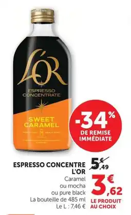 U Express Espresso concentre l'or offre