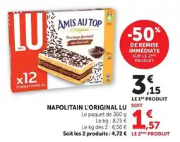 U Express Napolitain l'original lu offre
