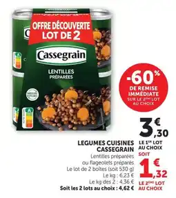 U Express Legumes cuisines cassegrain offre