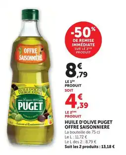 U Express Huile d'olive puget offre saisonniere offre
