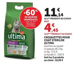 U Express Croquettes pour chat sterilise ultima offre