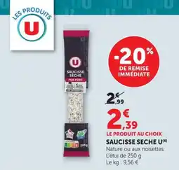U Express Saucisse seche u offre
