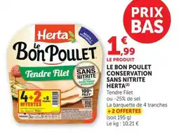 U Express Le bon poulet conservation sans nitrite herta offre