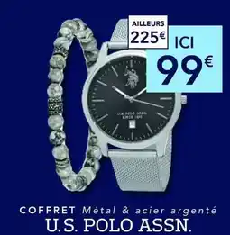 Trésor Bijoux U.s. polo assn - coffret métal & acier argente offre