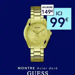 Trésor Bijoux Guess - montre acier doré offre