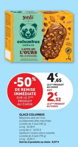U Express Glace columbus offre