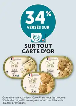 U Express Sur tout carte d'or offre