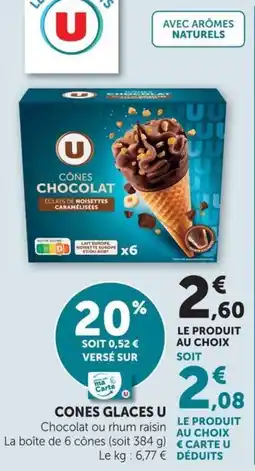 U Express Cones glaces u offre