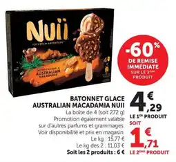 U Express Batonnet glace australian macadamia nuii offre
