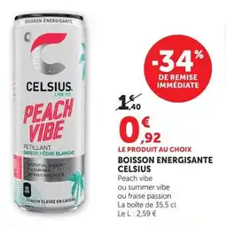 U Express Boisson energisante celsius offre