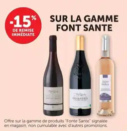 U Express Sur la gamme font sante offre