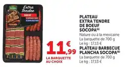 U Express Plateau extra tendre de boeuf socopa offre