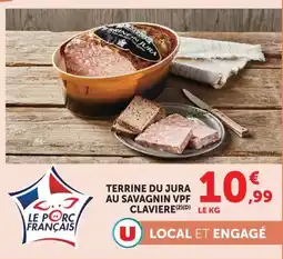U Express Terrine du jura au savagnin vpf claviere offre