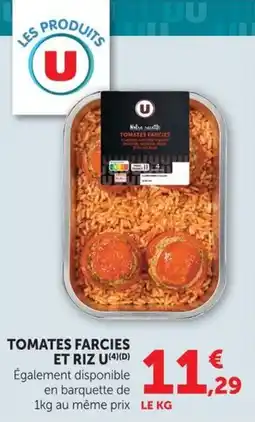 U Express Tomates farcies et riz u offre