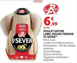 U Express Poulet entier label rouge fermier st sever offre