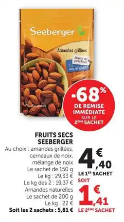 U Express Fruits secs seeberger offre