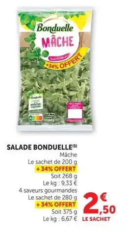 U Express Salade bonduelle offre