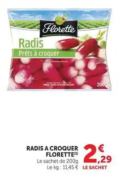 U Express Radis a croquer florette offre