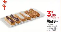 U Express 6 eclairs prix mini offre