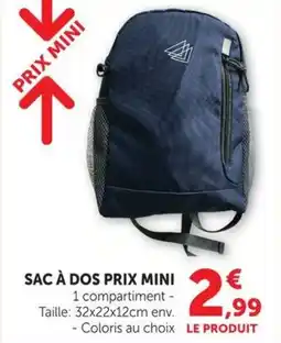 U Express Sac à dos prix mini offre