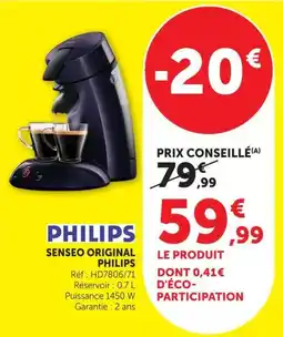 U Express Philips senseo original offre