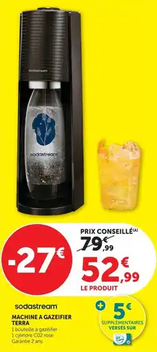U Express Machine a gazeifier terra sodastream offre