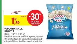 Intermarché Express Jimmy's popcorn salé offre