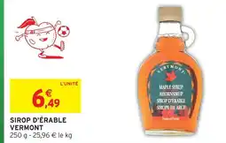 Intermarché Express Vermont sirop d'érable offre