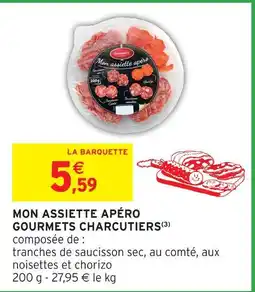Intermarché Express Gourmets charcutiers mon assiette apéro offre
